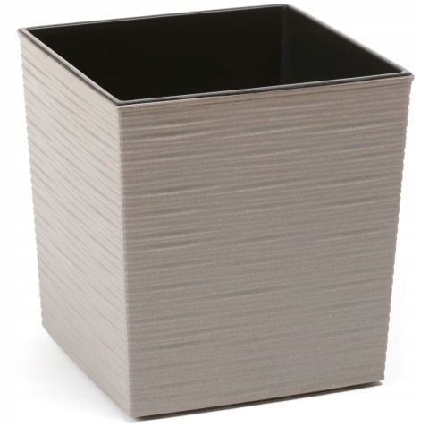 Doniczka JUKA ECO WOOD 250x250 dłuto - szary