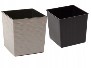 Doniczka JUKA ECO WOOD 250x250 dłuto - szary