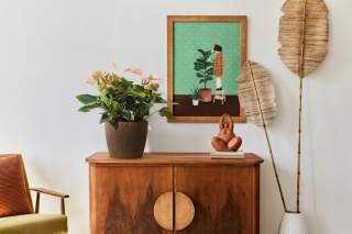 Doniczka MAGNOLIA ECO wood 140 jumper naturalne drewno