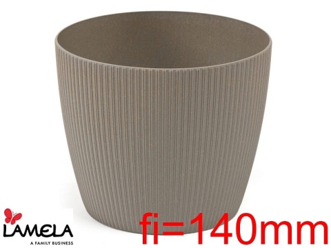 Doniczka MAGNOLIA ECO wood 140 jumper - szary