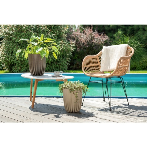 Doniczka MIRA ECO coffee 250 mm - espresso