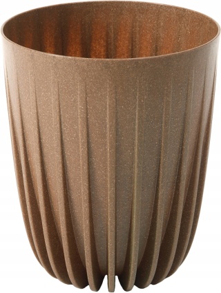 Doniczka MIRA ECO wood 250 mm - naturalne drewno