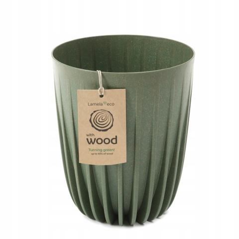 Doniczka MIRA ECO wood 300 mm - szary