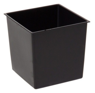 LA588 Doniczka FINEZJA 190x190 dłuto /czarny