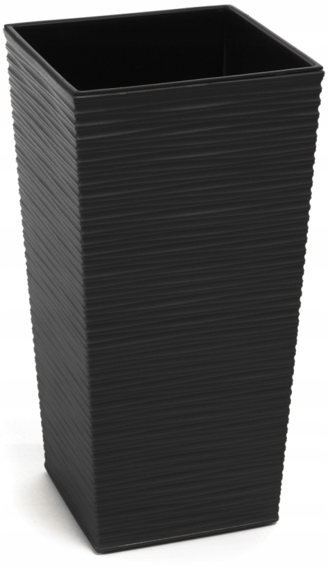 LA589 Doniczka FINEZJA 250x250 dłuto /czarny