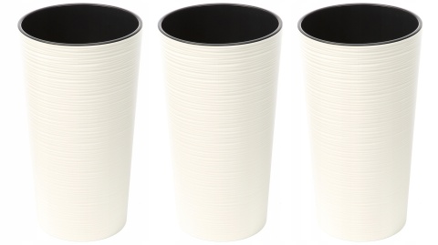 LA725-74 Doniczka LILIA 190 dłuto - kremowy 5900119747252