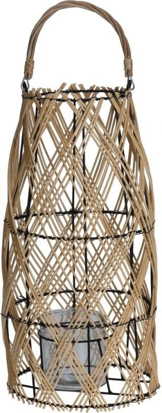 LANTERN TWISTED WEAVED RATTAN