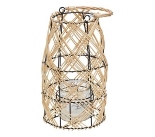 LANTERN TWISTED WEAVED RATTAN