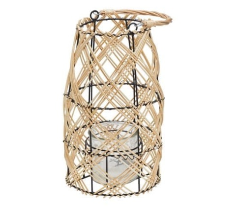 LANTERN TWISTED WEAVED RATTAN