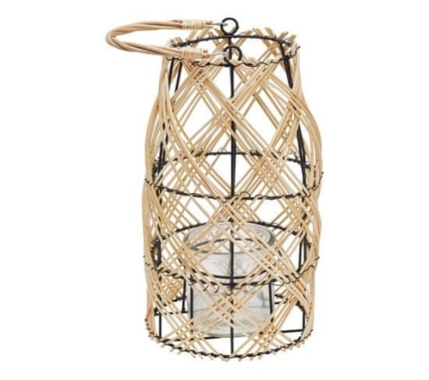 LANTERN TWISTED WEAVED RATTAN