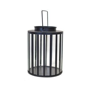 Lampion nowoczesny okrągły 20x25cm czarny