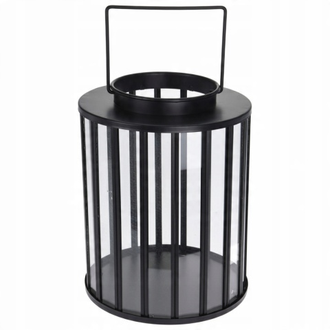 Lampion nowoczesny okrągły 20x25cm czarny