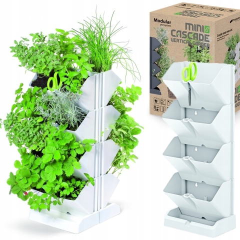 Ogród wertykalny mini cascade biały PROSPERPLAST