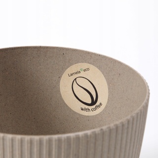 Osłonka-doniczka MAGNOLIA ECO coffee 220 jumper - latte