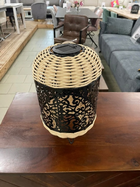 SOLAR ażur czarny naturalny 18X30CM