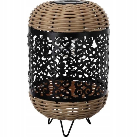 SOLAR ażur czarny naturalny 18X30CM