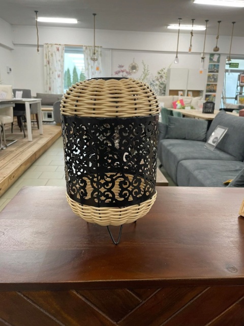 SOLAR ażur czarny naturalny 18X30CM