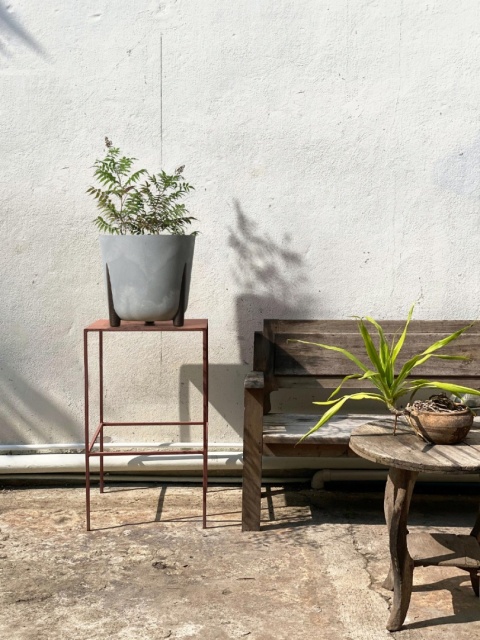 Donica LILIA 190 ECO recycled - czarny beton LA535-71