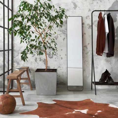 Donica LILIA 190 ECO recycled - czarny beton LA535-71