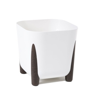 Donica kwadratowa FRIDA 290x290 ECO recycled - biały LA241-05