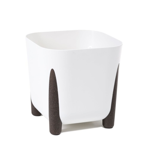 Donica kwadratowa FRIDA 290x290 ECO recycled - biały LA241-05