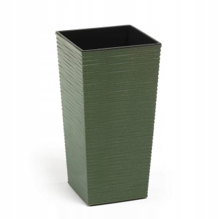 Doniczka FINEZJA ECO WOOD 190x190 dłuto - biały