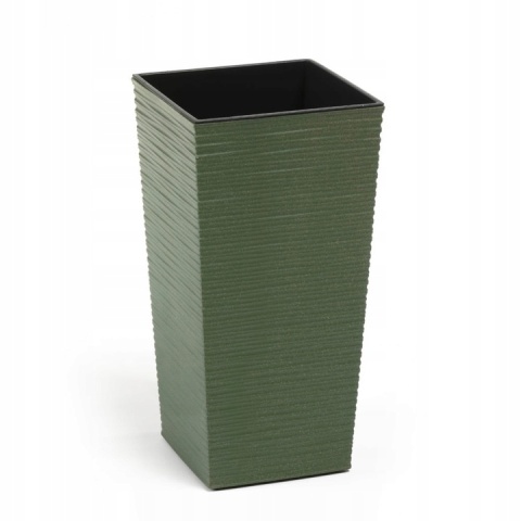 Doniczka FINEZJA ECO WOOD 190x190 dłuto - biały