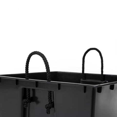 Doniczka FINEZJA ECO WOOD 190x190 dłuto - szary