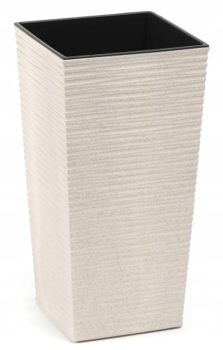 Doniczka FINEZJA ECO WOOD 250x250 dłuto - biały