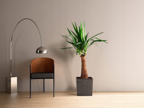 Doniczka JUKA 300x300 dłuto - czarny