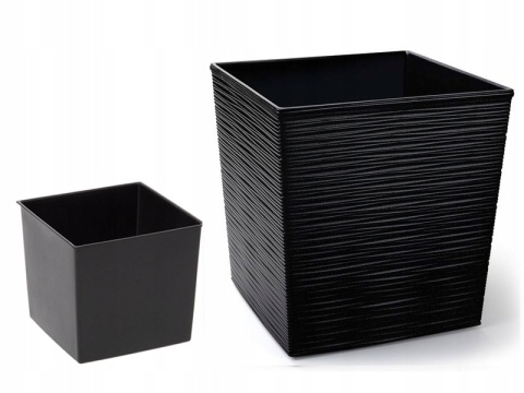 Doniczka JUKA 300x300 dłuto - czarny