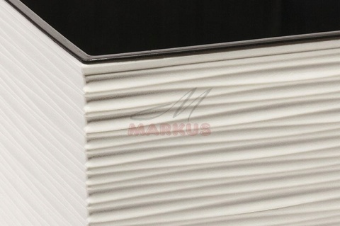 Doniczka JUKA 300x300 dłuto - czarny