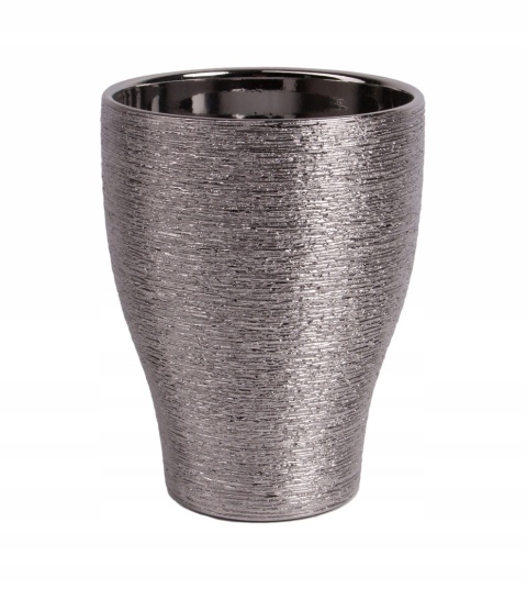 Doniczka grawer silver