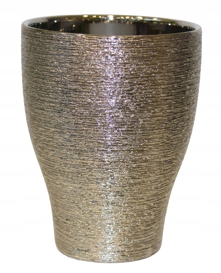 Doniczka grawer silver