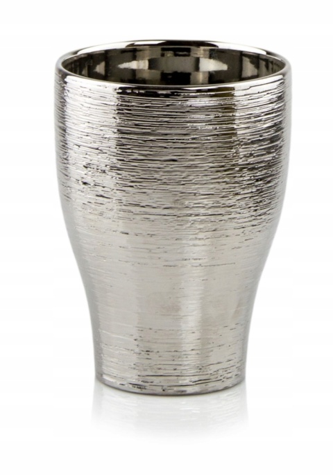 Doniczka grawer silver