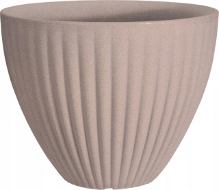 FLOWERPOT DIA 39CM LIGHT GREY