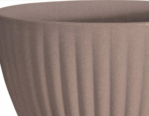 FLOWERPOT DIA 39CM LIGHT GREY