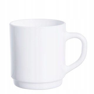 LU-P9351-KUBEK EMP.25CL BIAŁY HART.