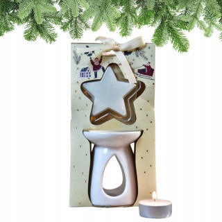 OIL BURNER WITH WAX 9CM 6ASS