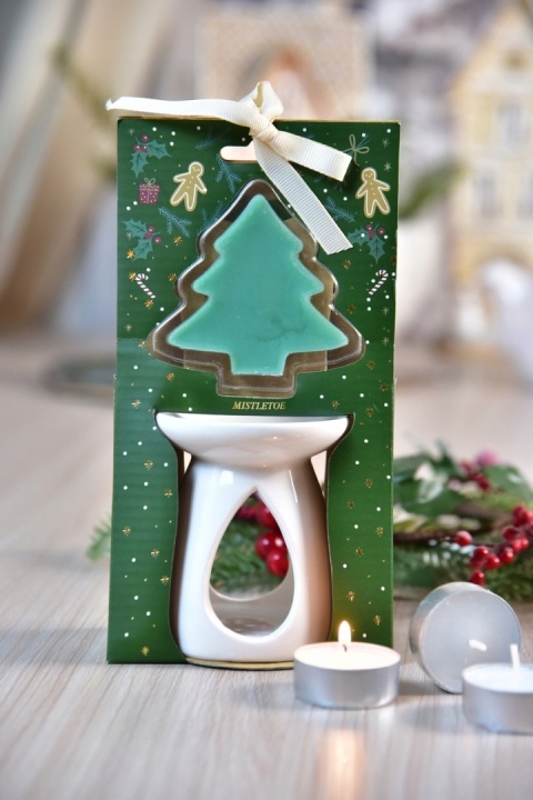 OIL BURNER WITH WAX 9CM 6ASS