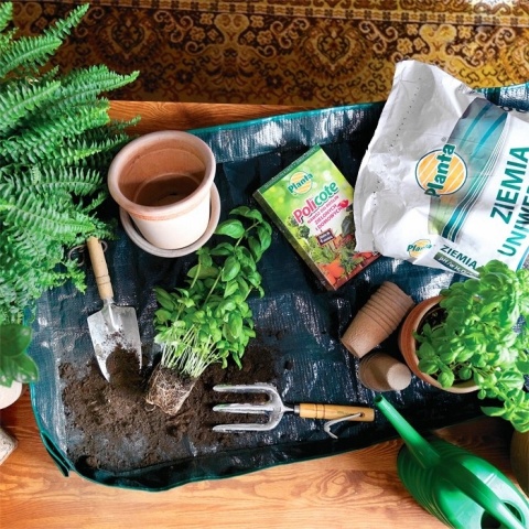 PLANTINA Mata do przesadzania kwiatów z wywijanym brzegiem, wym. 100 x