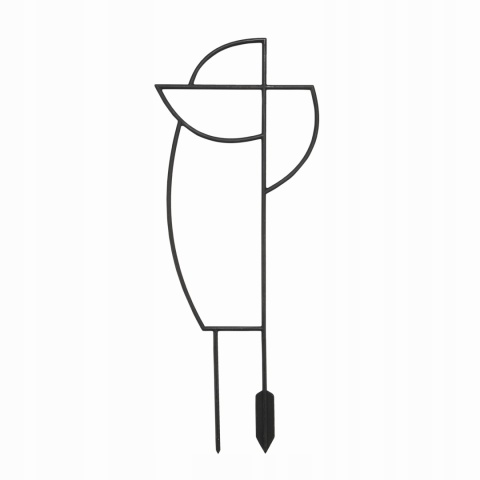 Podpórki do roślin geometryczne - czarny LA622-04