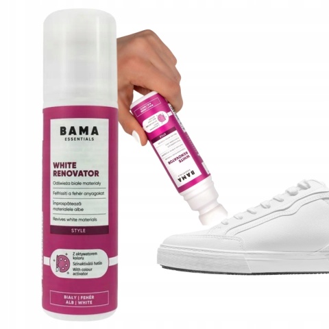 WHITE RENOVATOR 75ml BAMA Odświeża białe materiały
