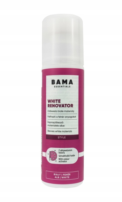 WHITE RENOVATOR 75ml BAMA Odświeża białe materiały