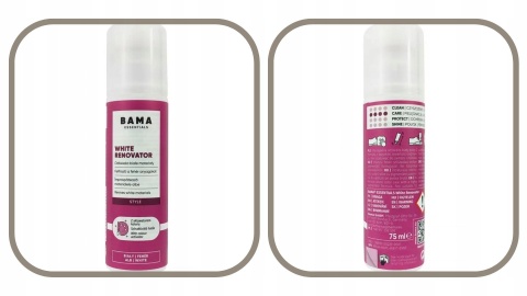 WHITE RENOVATOR 75ml BAMA Odświeża białe materiały