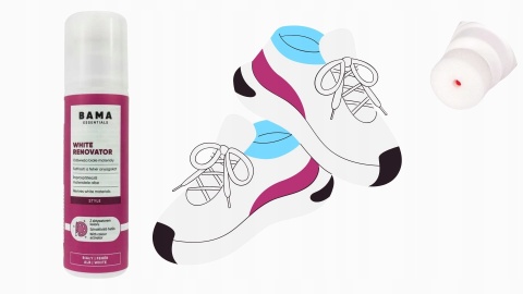WHITE RENOVATOR 75ml BAMA Odświeża białe materiały