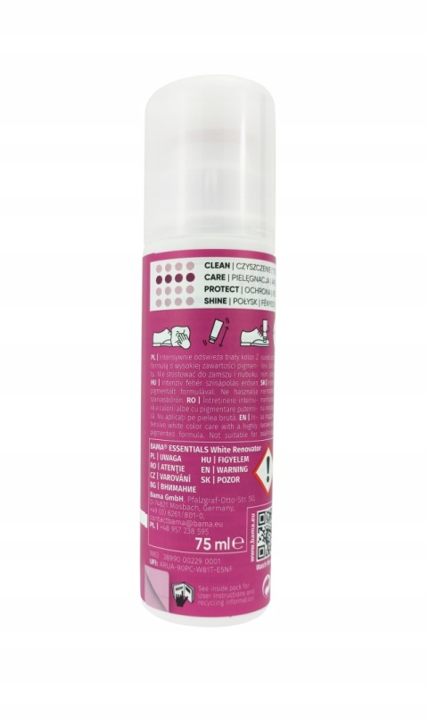 WHITE RENOVATOR 75ml BAMA Odświeża białe materiały