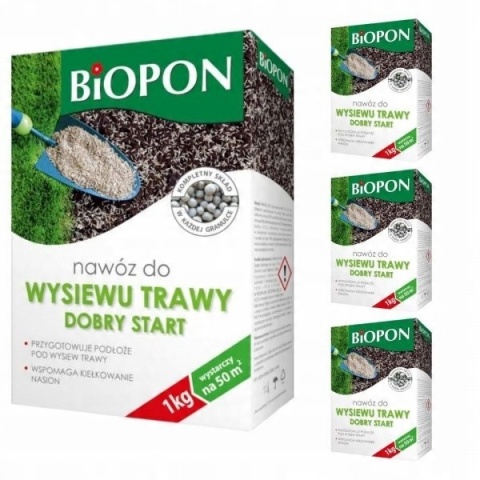 BIOPON - NAWÓZ DO WYSIEWU TRAWY DOBRY START GRANULAT 1KG BIOPON - NAWÓZ DO WYSIEWU TRAWY DOBRY START GRANULAT 1KG