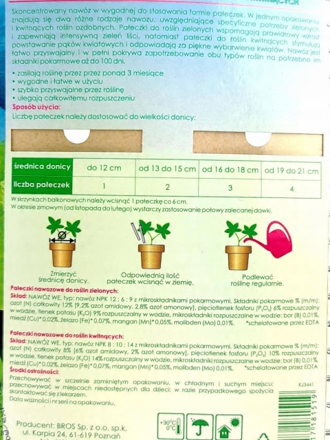 BIOPON Pałeczki Nawozowe 30 szt. BIOPON Pałeczki Nawozowe 30 szt.