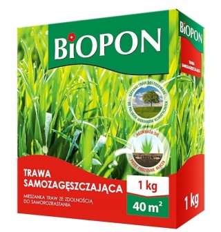 BIOPON TRAWA SAMOZAGĘSZCZAJĄCA 1KG - MIESZANKA KWALIFIKOWANA